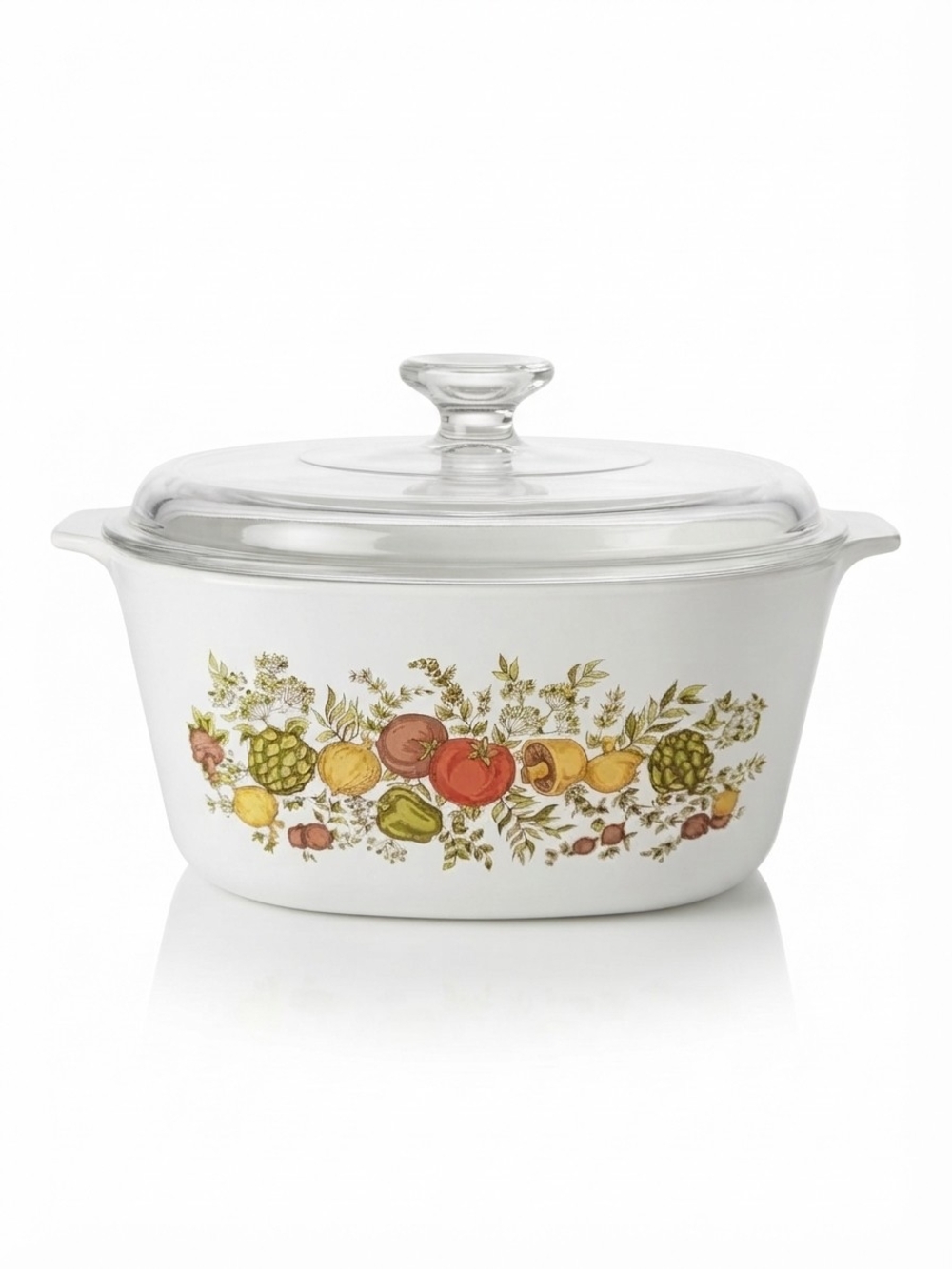 Vintage 1970s Corning Ware Spice of Life 3L Vegetable Casserole Dish with Lid